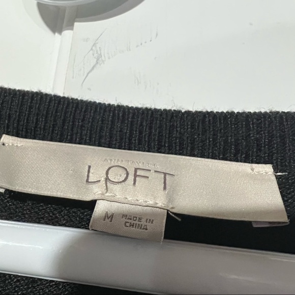 Ann Taylor LOFT Casual Dress Black Size M - Picture 4 of 4